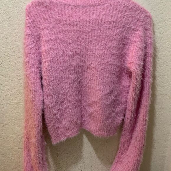 Zara Faux Fur Jewel Sweater size L - Picture 5 of 6